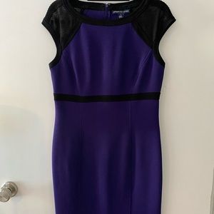 American Living purple & black form fitting dress - sz 12